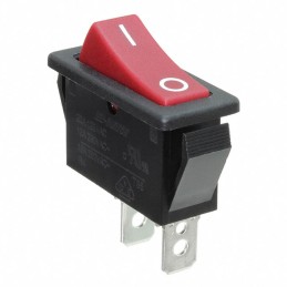 1 pcs : R4ABLKREDFF0 - SWITCH ROCKER SPST 20A 125V