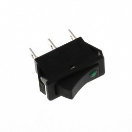 1 pcs : R4BBLKBLKGRNEF3 - SWITCH ROCKER SPST 20A 125V