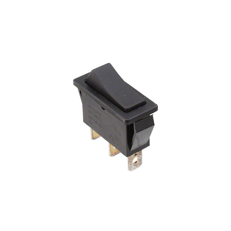 1 pcs : R4CBLKBLKEF0 - SWITCH ROCKER SPDT 20A 125V