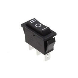 1 pcs : R4DBLKBLKBF0 - SWITCH ROCKER SPDT 15A 125V