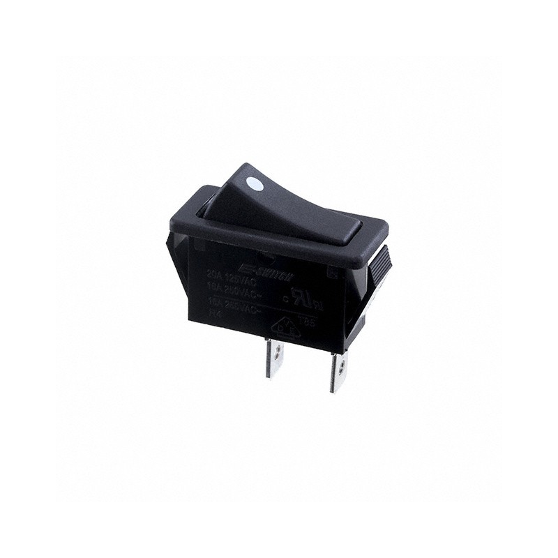 1 pcs : R4FBLKBLKAF0 - SWITCH ROCKER SPST-NO 20A 125V