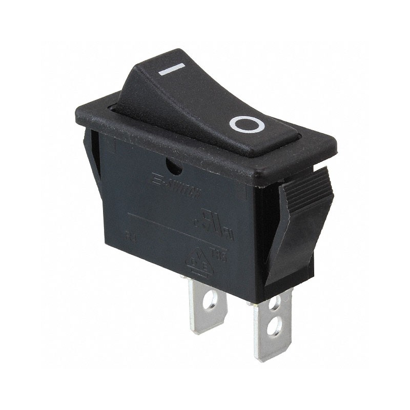 1 pcs : R4FBLKBLKGF0 - SWITCH ROCKER SPST-NO 20A 125V