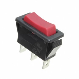 1 pcs : R4GBLKREDEFO - SWITCH ROCKER SPDT 15A 125V