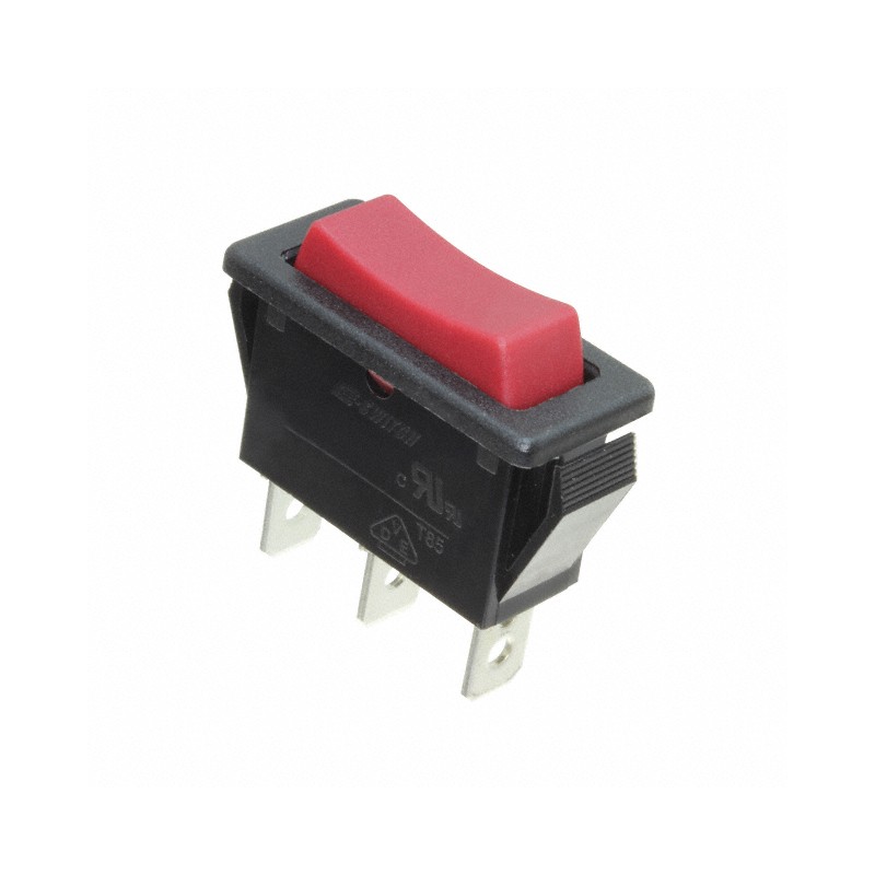 1 pcs : R4GBLKREDEFO - SWITCH ROCKER SPDT 15A 125V