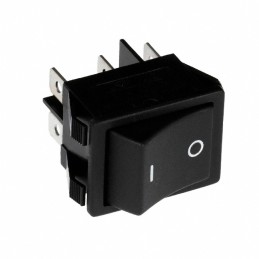 1 pcs : R5CBLKBLKGF0 - SWITCH ROCKER DPDT 20A 125V