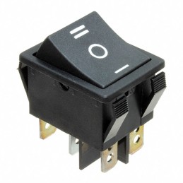 1 pcs : R5DBLKBLKBF0 - SWITCH ROCKER DPDT 15A 125V