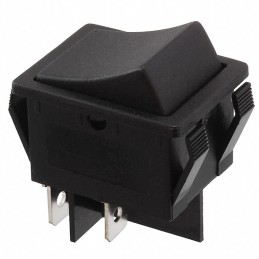 1 pcs : R5FBLKBLKEF0 - SWITCH ROCKER DPST-NO 20A 125V