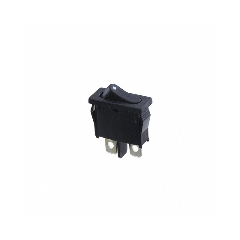 1 pcs : R6ABLKBLKAF - SWITCH ROCKER SPST 10A 125V
