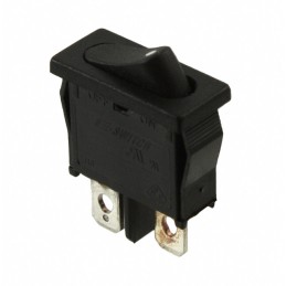 1 pcs : R6BBLKBLKAF - SWITCH ROCKER SPST-NO 10A 125V