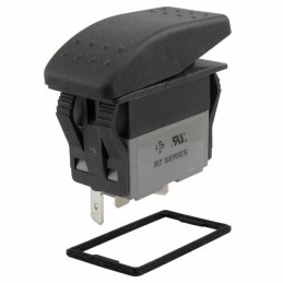 1 pcs : R712FB1-SXXXNBBNNX - SWITCH ROCKER SPDT 20A 125V