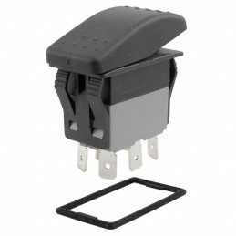 1 pcs : R723FB1-SXXXNB2NNX - SWITCH ROCKER DPDT 20A 125V