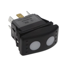 1 pcs : R723FF3-SXXX4B2RRW - SWITCH ROCKER DPDT 20A 125V