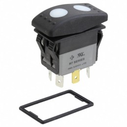 1 pcs : R726FF3-SXXX2BDGRW - SWITCH ROCKER DPDT 16A 30V