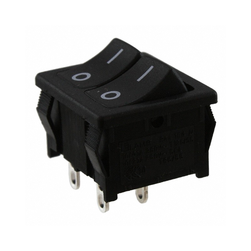 1 pcs : RA22131121 - SWITCH ROCKER SPSTX2 10A 125V
