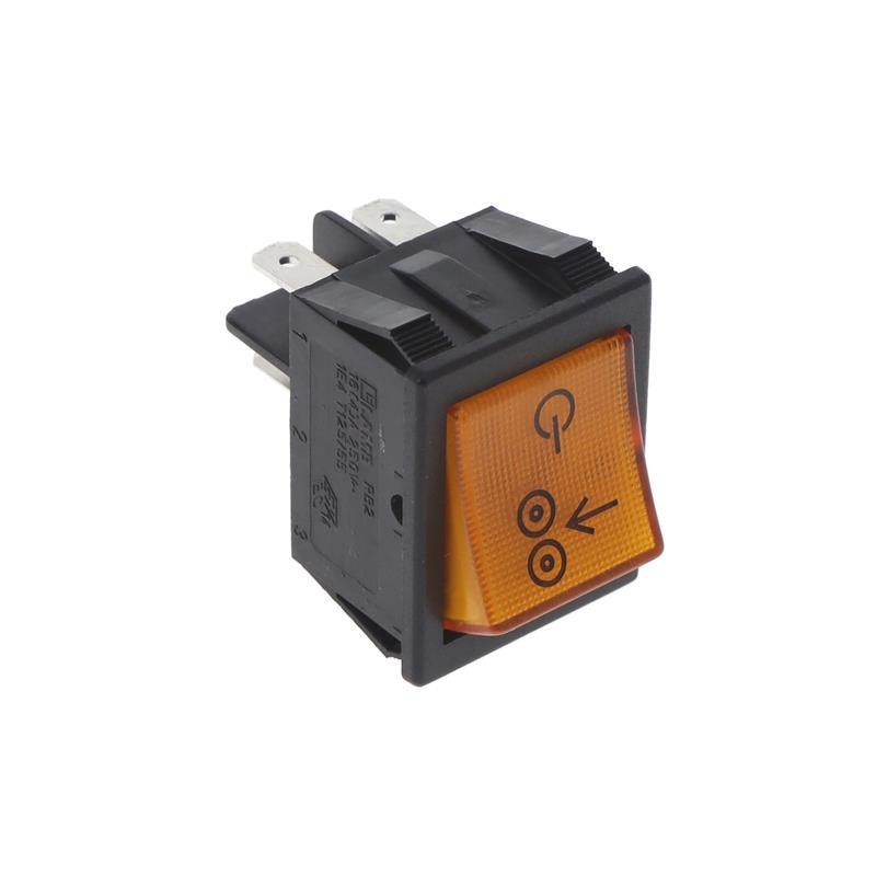 1 pcs : RB212C101Z95-126 - SWITCH ROCKER DPST 16A 125V