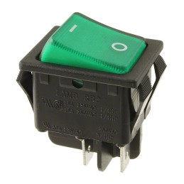 1 pcs : RB242D102R-137 - SWITCH ROCKER DPST 20A 125V