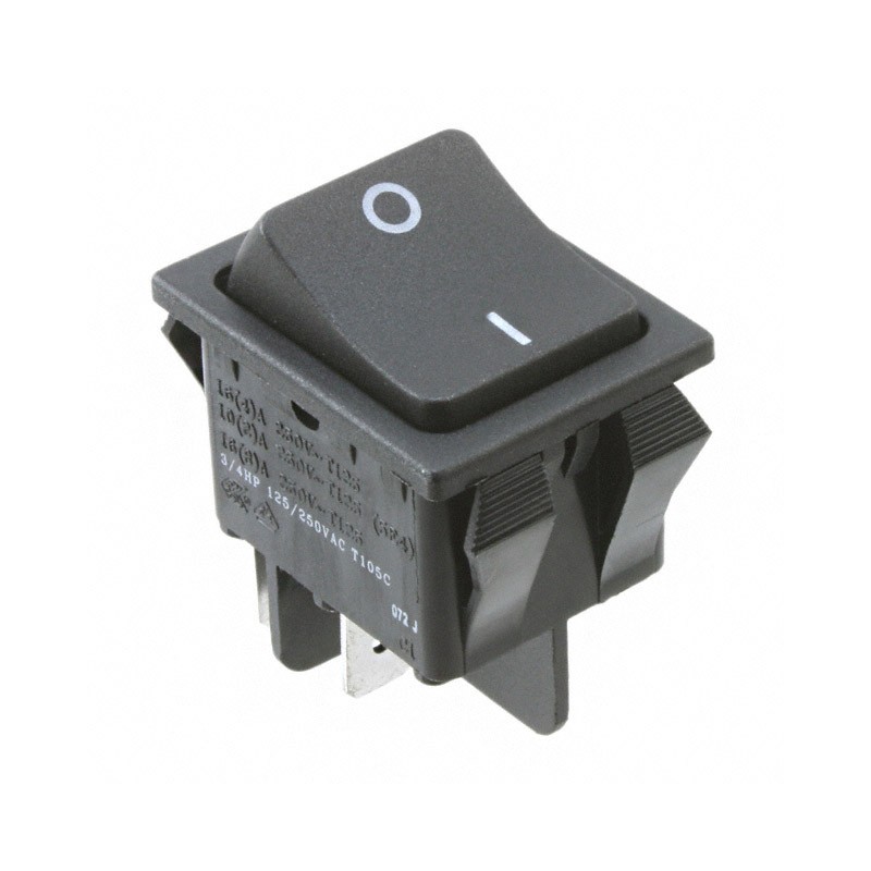 1 pcs : RB242D1121 - SWITCH ROCKER DPST 20A 125V