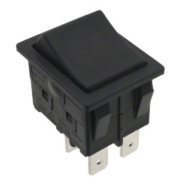 1 pcs : RBW2ABLKBLKEF0 - SWITCH ROCKER DPST 16A 125V