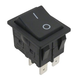 1 pcs : RBW2ABLKBLKFF0 - SWITCH ROCKER DPST 16A 125V