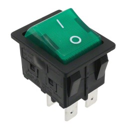 1 pcs : RBW2ABLKGILFF2 - SWITCH ROCKER DPST 16A 125V