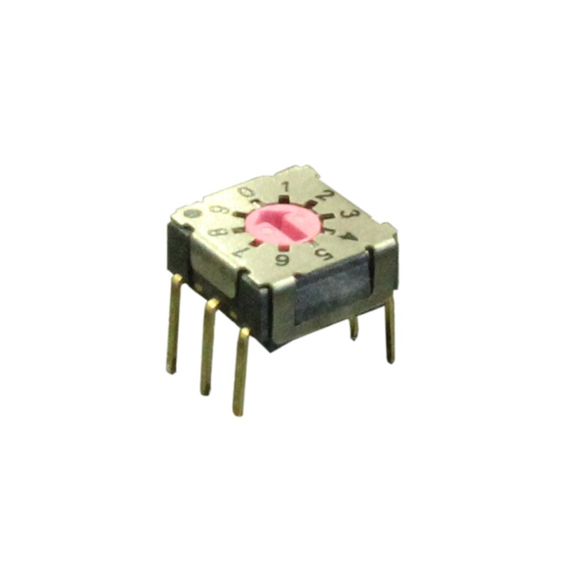 1 pcs : RD07A10CTT - SW ROTARY DIP BCD COMP 0.1A 50V