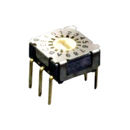 1 pcs : RD07A16CTT - SW ROTARY DIP HEX COMP 0.1A 50V