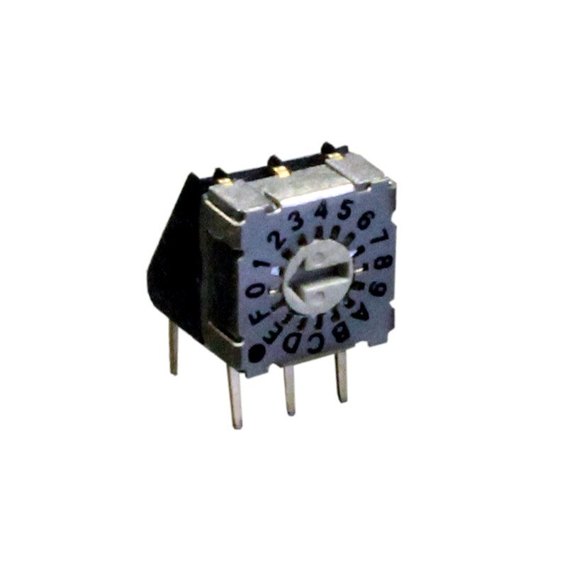 1 pcs : RD07A16CVBT - SW ROTARY DIP HEX COMP 0.1A 50V