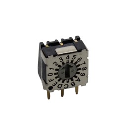 1 pcs : RD07A16RVAT - SWITCH ROTARY DIP HEX 0.1A 50V