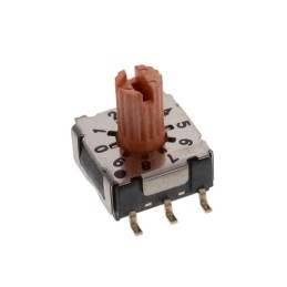 1 pcs : RD07B10CGT - SW ROTARY DIP BCD COMP 0.1A 50V