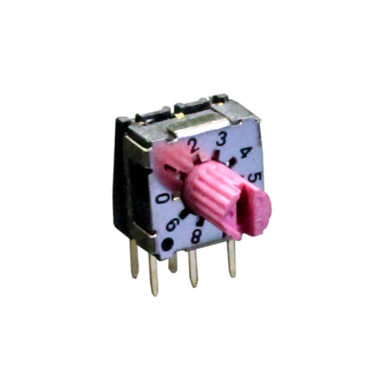 1 pcs : RD07B10RVAT - SWITCH ROTARY DIP BCD 0.1A 50V