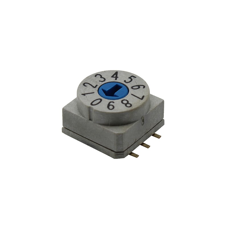 1 pcs : RD10RA10CGT - SW ROTARY DIP BCD COMP 0.15A 50V