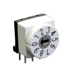 1 pcs : RD10RA10RVAT - SWITCH ROTARY DIP BCD 0.15A 50V