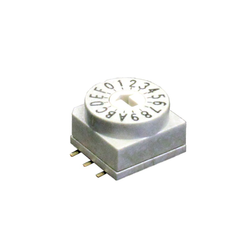 1 pcs : RD10RA16RGT - SWITCH ROTARY DIP HEX 0.15A 50V