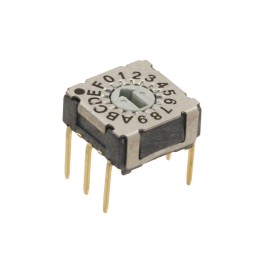 1 pcs : RDMAR16P1T - SWITCH ROTARY DIP HEX 0.1A 42V
