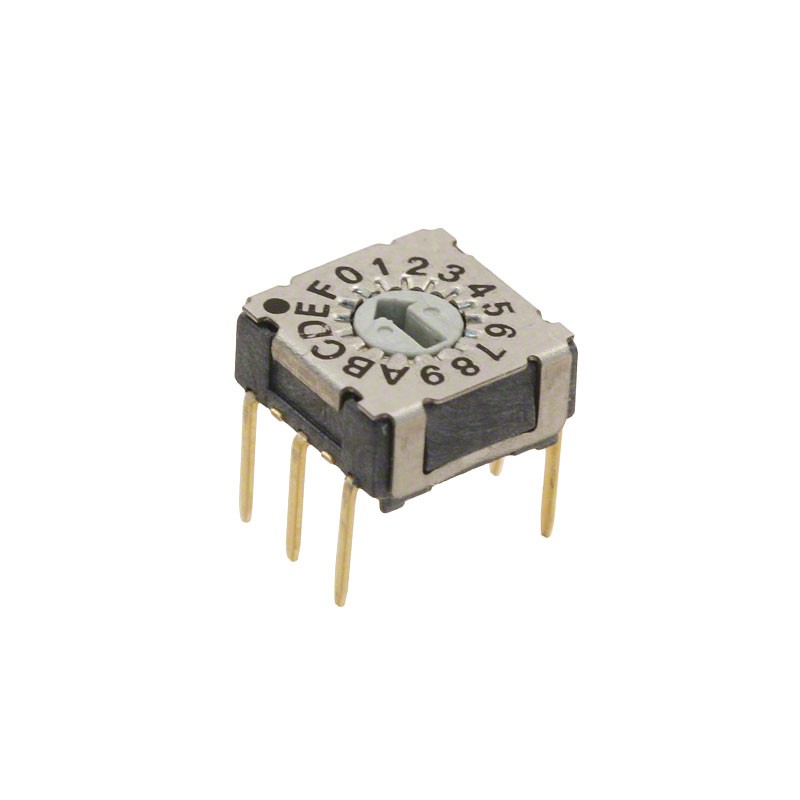 1 pcs : RDMAR16P1T - SWITCH ROTARY DIP HEX 0.1A 42V