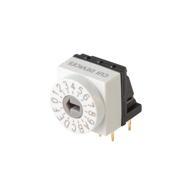 1 pcs : RDS2-16S-1012-RA-254-D-67 - SWITCH ROTARY DIP HEX 0.15A 42V