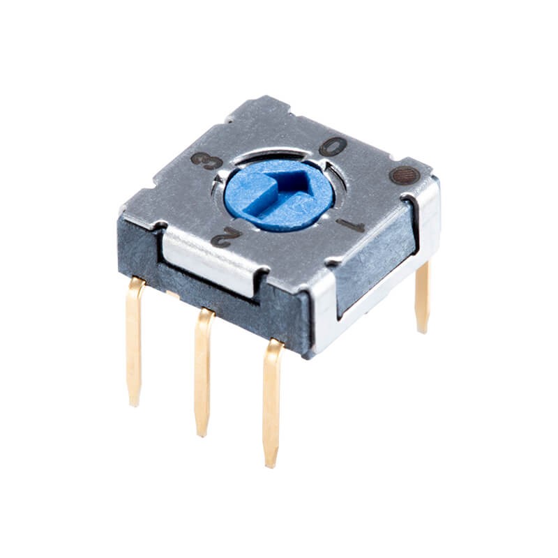 1 pcs : RDS-4S-7229-A-D - SWITCH ROTARY DIP BCD 0.1A 50V