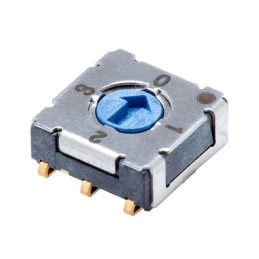 1 pcs : RDS-4S-7229-A-JSMT - SWITCH ROTARY DIP BCD 0.1A 50V