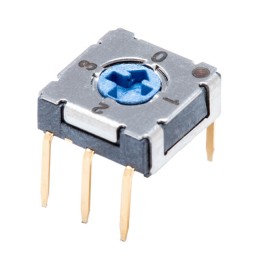 1 pcs : RDS-4S-7229-C-D - SWITCH ROTARY DIP BCD 0.1A 50V