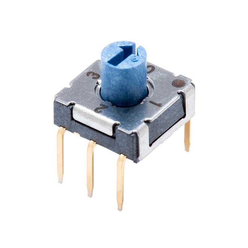 1 pcs : RDS-4S-7229-R-D - SWITCH ROTARY DIP BCD 0.1A 50V