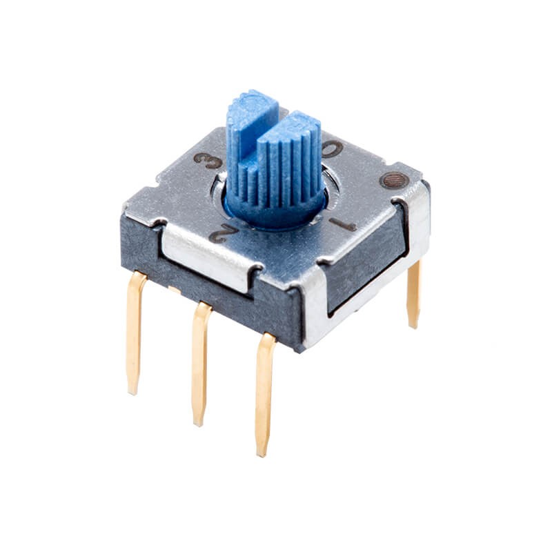 1 pcs : RDS-4S-7229-S-D - SWITCH ROTARY DIP BCD 0.1A 50V