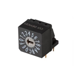 1 pcs : RDS5-16S-1011-RA-254-D-67 - SWITCH ROTARY DIP HEX 0.15A 42V