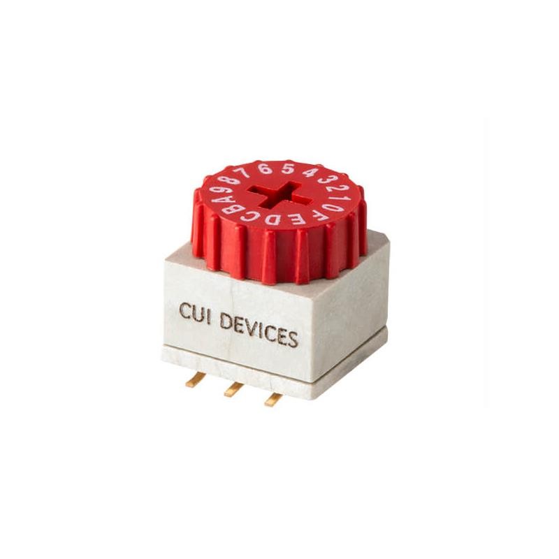 1 pcs : RDS6-16S-1065-3-SMT-TR - SWITCH ROTARY DIP HEX 0.15A 42V