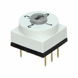 1 pcs : RDTDR04P1T - SWITCH ROTARY DIP BCD 0.15A 42V
