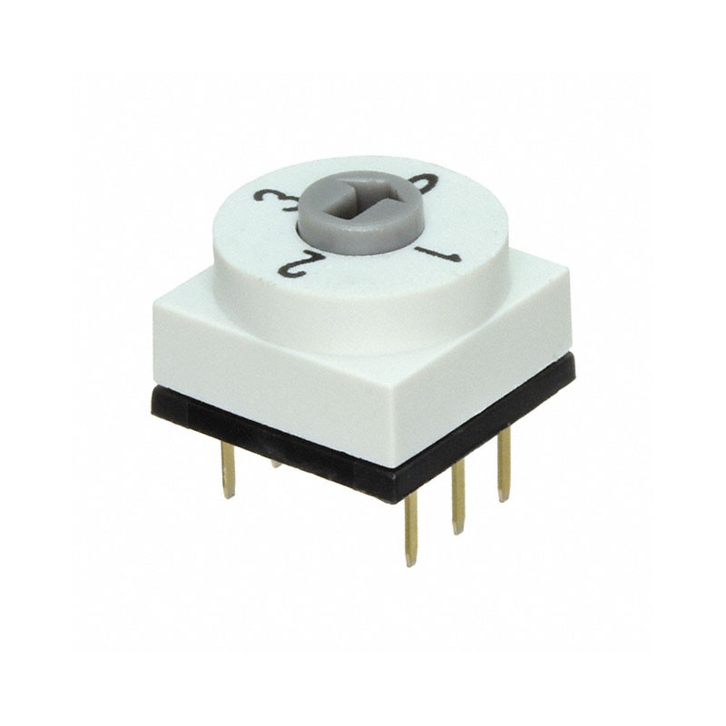 1 pcs : RDTDR04P1T - SWITCH ROTARY DIP BCD 0.15A 42V