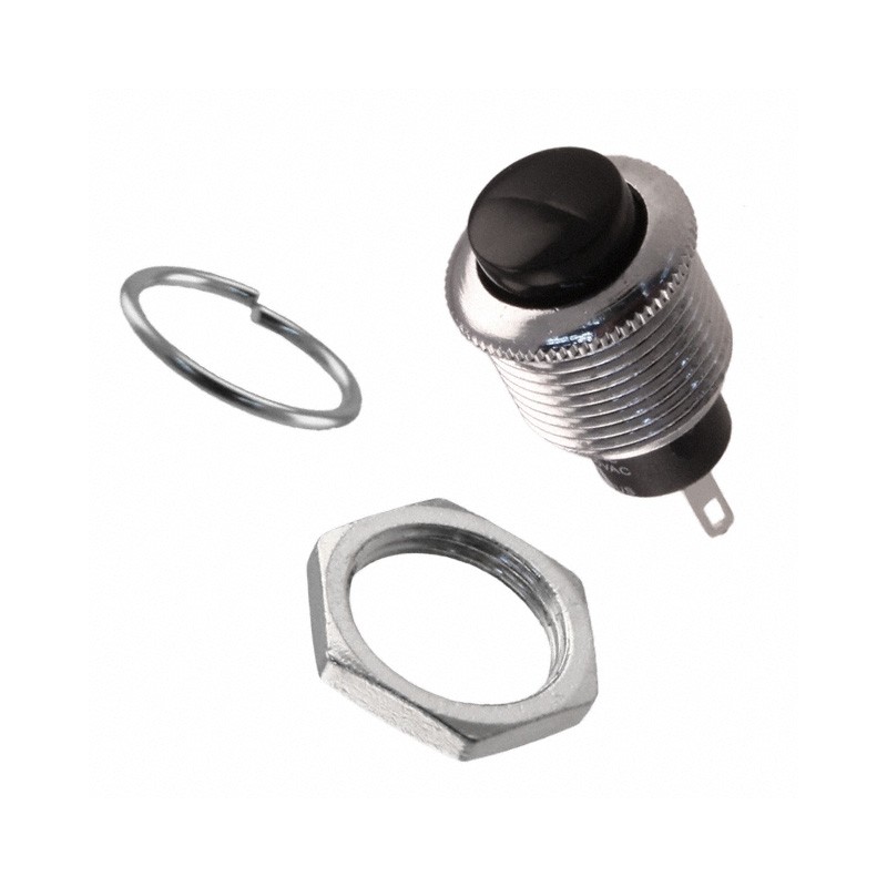 1 pcs : RP3502MABLK - SWITCH PUSH SPST-NO 3A 120V
