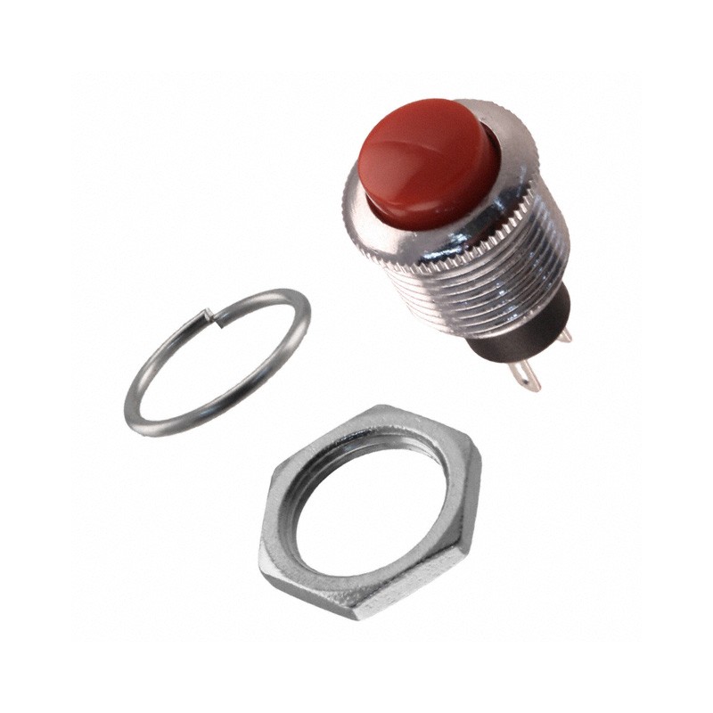 1 pcs : RP3502MARED - SWITCH PUSH SPST-NO 3A 120V