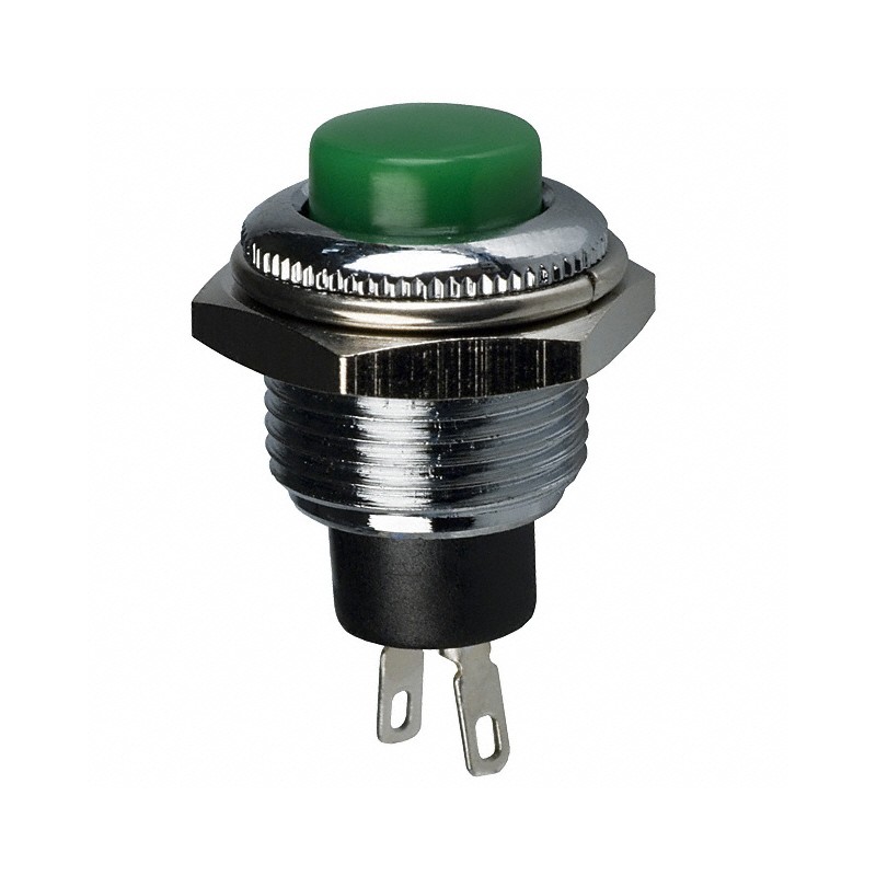 1 pcs : RP3502MBGRN - SWITCH PUSH SPST-NC 3A 120V