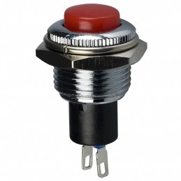 1 pcs : RP3502MBRED - SWITCH PUSH SPST-NC 3A 120V