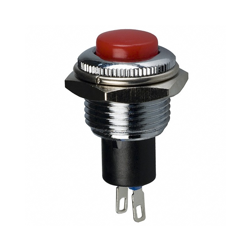 1 pcs : RP3502MBRED - SWITCH PUSH SPST-NC 3A 120V